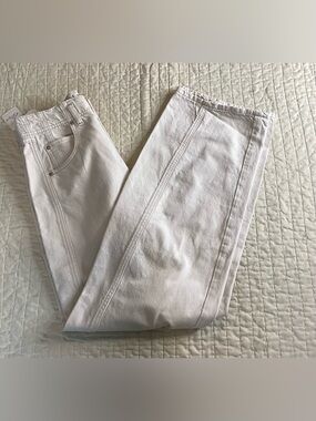 Free People We The Free Aster Jeans Cream Size 28 Minimalist Chic